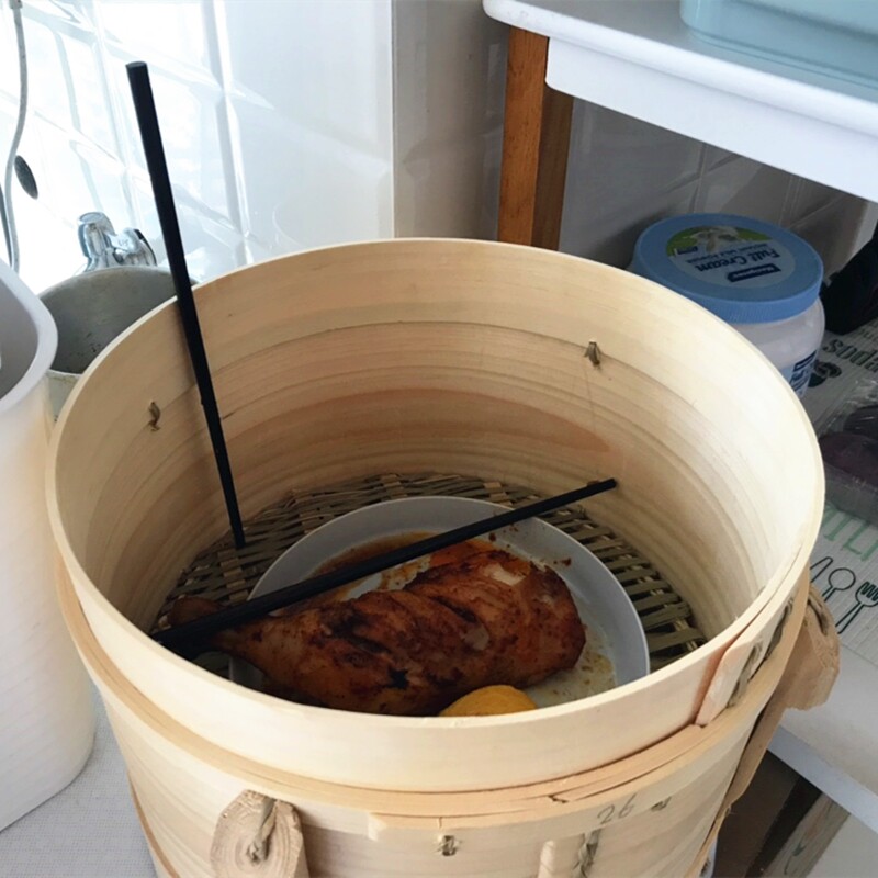 保山沙登手工蒸子蒸饭木桶家用小木甄子糯米饭木制蒸笼甑子断糖饭
