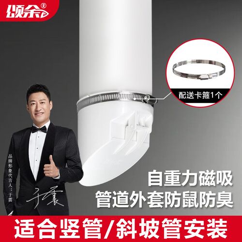 110pvc下水管内塞式防水返臭神器160横管排污化粪池地漏芯止逆阀