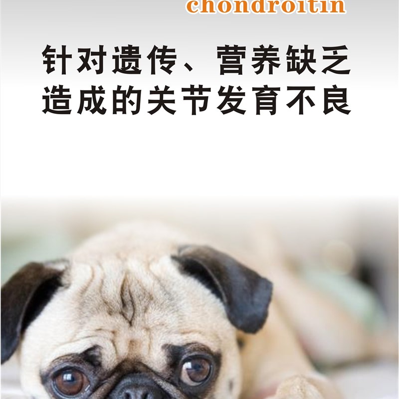 鸡毛叔叔法斗巴哥柯基柴犬金毛恶霸犬猫狗软骨素宠物狗狗关节钙片