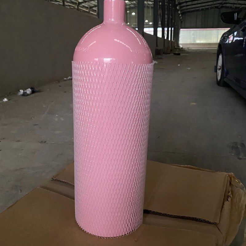 金品二氧化碳铝瓶高压防爆加厚水草二氧化碳套装1升2升粉色铝瓶