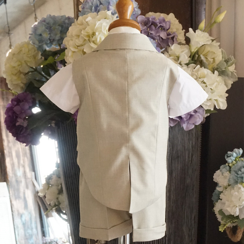 儿童西装套装男童礼服燕尾服男宝宝周岁生日演出服小提琴英伦风新