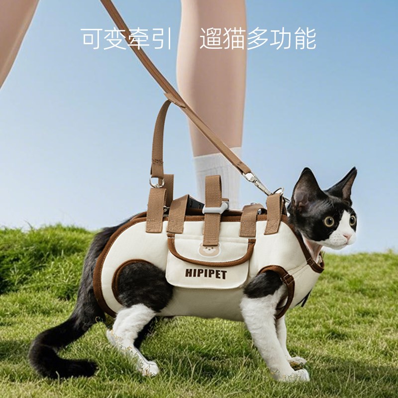 猫包外出便携猫咪宠物外出包轻便款溜猫神器斜挎露头单肩背带牵引