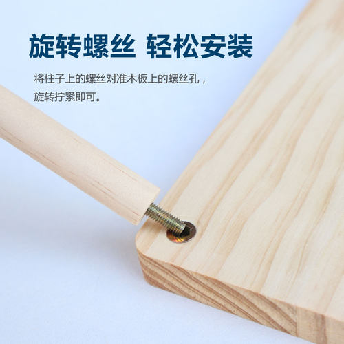 仓鼠笼造景实木平台二层多功能阁楼仓鼠笼子金丝熊芦丁鸡原木玩具