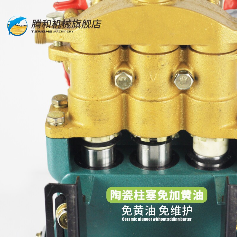 腾和26/60型农用高压三缸柱塞泵果树喷药喷雾机新款陶瓷免加奶油