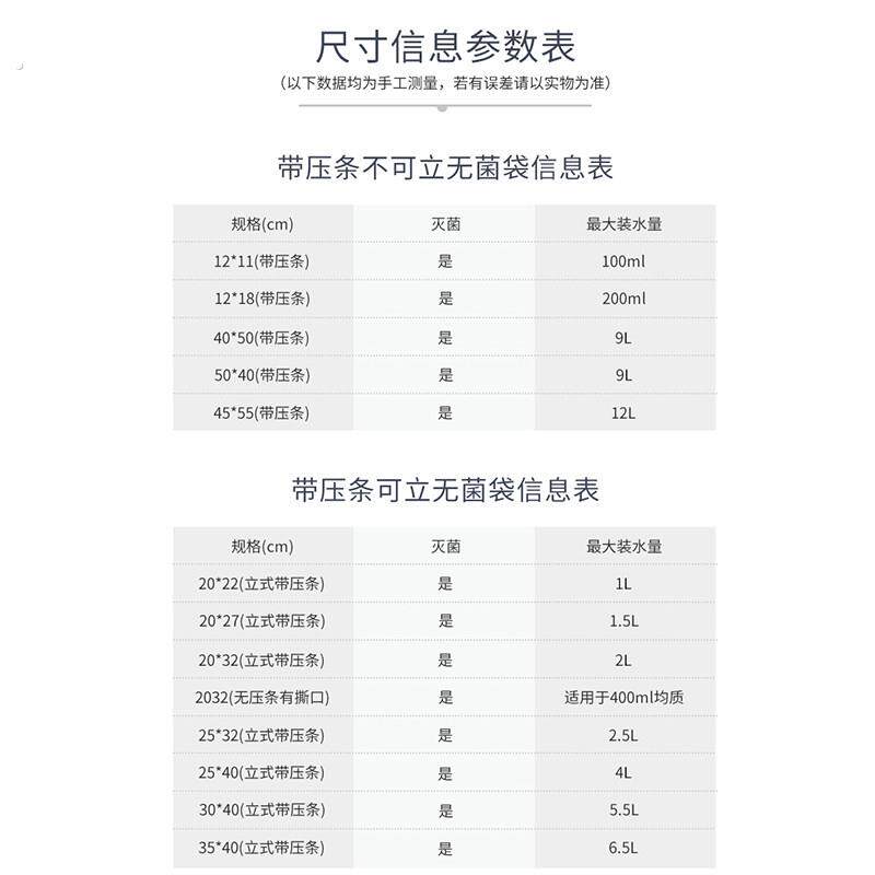 比克曼生物无菌均质袋带压条采样袋加厚实验室自封取样采集水样袋