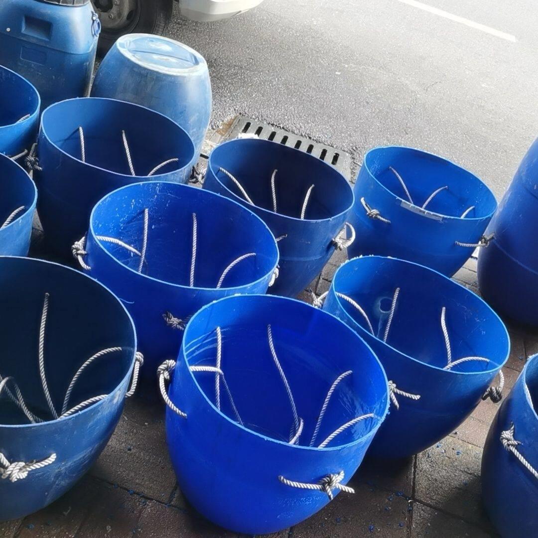 加厚特耐磨塑料泥桶灰孔桩砂浆粪桶工地建筑打桩专用老式粪桶吊物