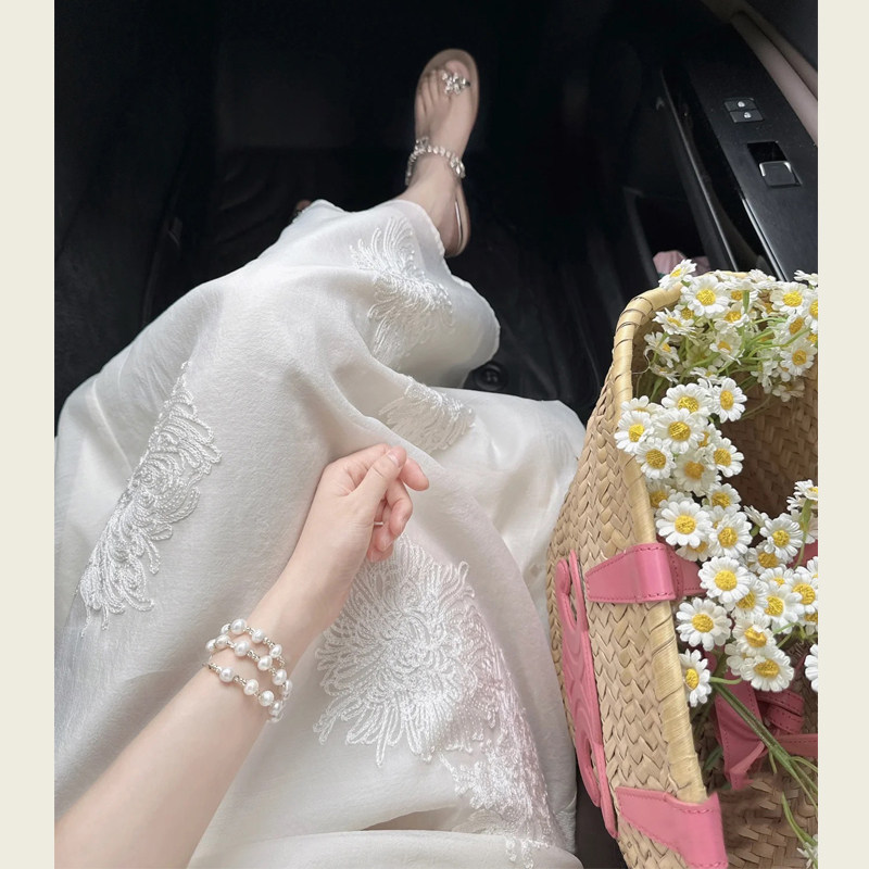 新中式轻国风上衣佛系清冷感禅意风改良旗袍裙连衣裙女夏两件套