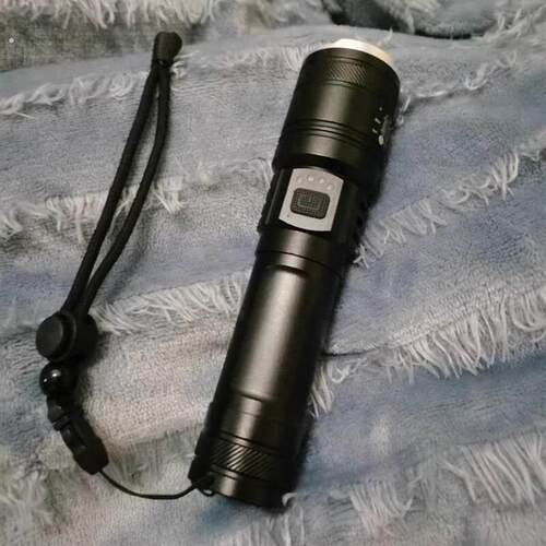 硕森超亮手电筒便携白激光多功能远射强光充电户外小家用战术神器