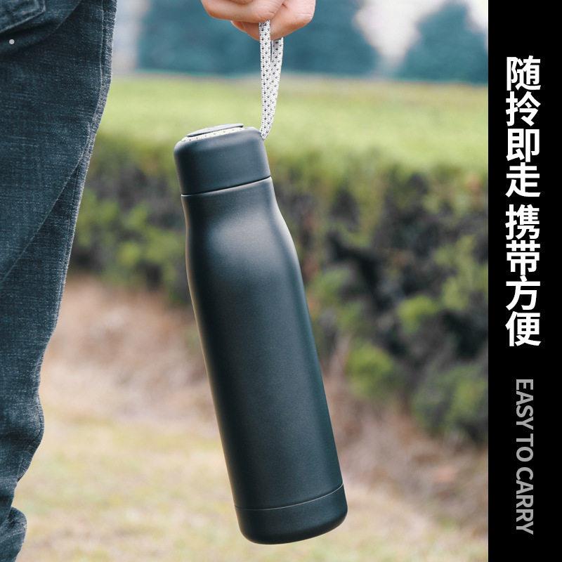 可携式大容量保温杯女男士健身不锈钢保温水壶户外运动水杯礼品定