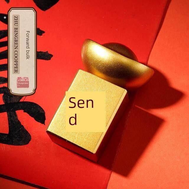 转大发手把件麻将大发元宝创意摆件新品桌面装饰送礼解压摆件铜雕