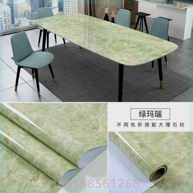 桌布自粘防水加厚大理石厨房防油贴纸橱柜翻新灶台耐高温台面壁纸