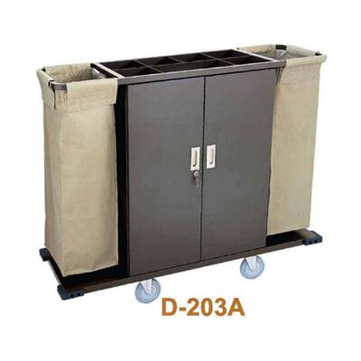 D-203全金属喷塑房口车带盖D-203A酒店客房服务车无盖