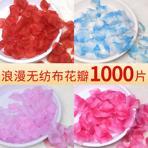 真玫瑰花瓣浪漫生日求婚情
