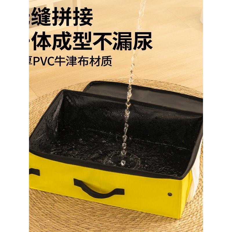 式猫砂盆外出猫厕所可折叠户外旅行猫屎盆车载幼猫沙盆防外溅