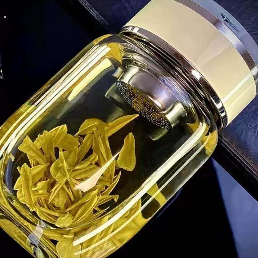 玻璃水杯女款高颜值可携式胖耐高温户外新款女士茶高级专用杯子食图片