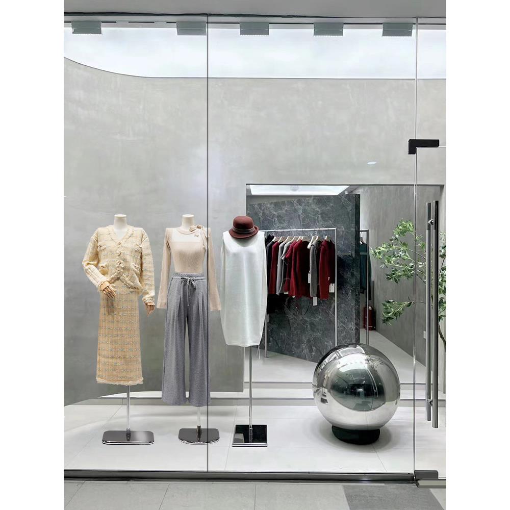 服装店韩版平肩模特道具女装半身橱窗陈列假人台偶全身衣架展示架