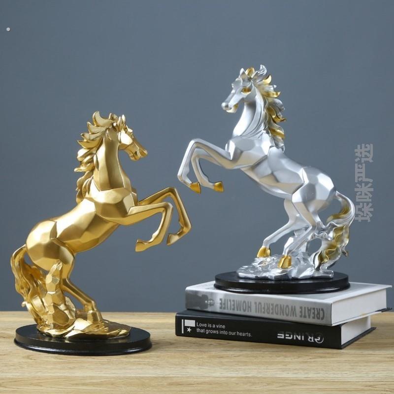 马年玄关摆件饰品装饰高级雕像摆设客厅财马小马吉祥物马到成功