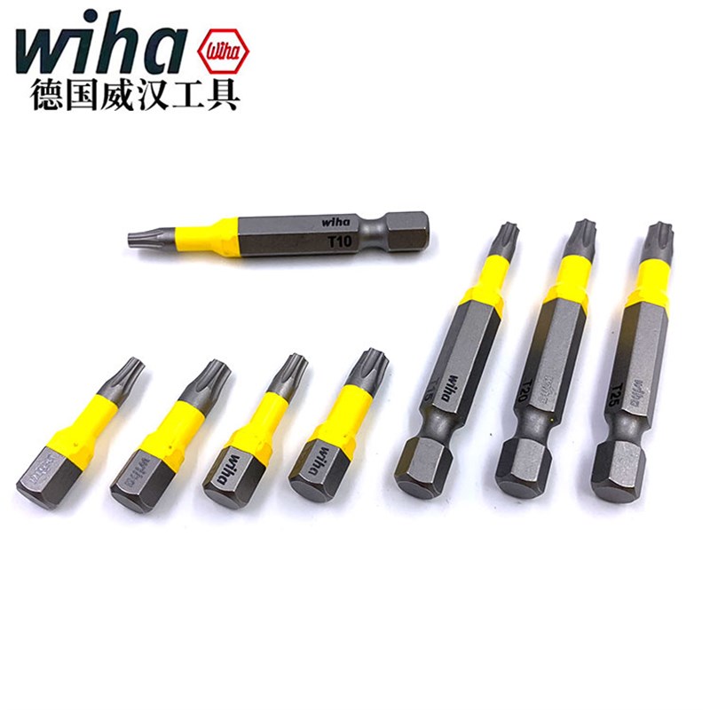 德国wiha威汉电工电动螺丝批头进口Y型螺丝刀批嘴起子批头T15 20图片