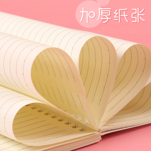 4本装火烈鸟笔记本子加厚线圈记事本子小清新卡通可爱动物本子作