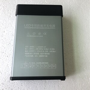 LED12V400W工程防雨开关电源33a足功率灯条模组户招牌广告发光字