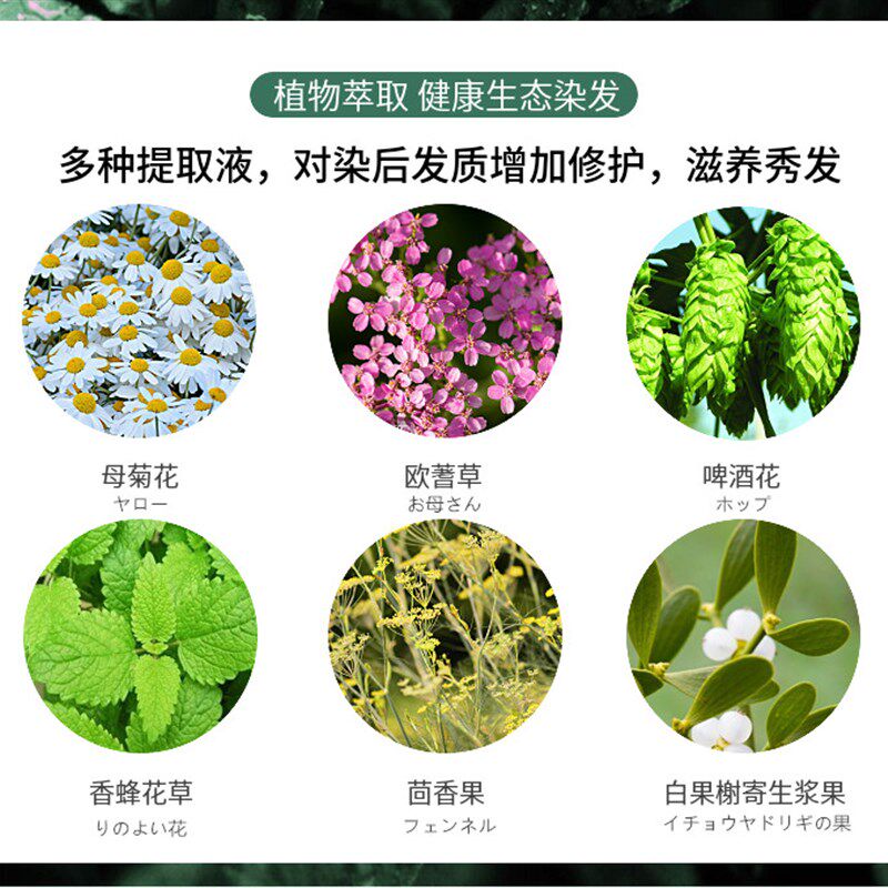 2023男士专用染发剂男生植物染发膏流行网红自己在家染纯黑茶天然