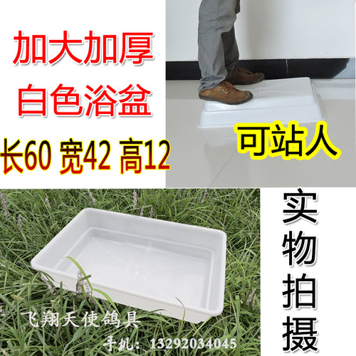 优质鸽子浴盆信赛鸽专用大号加厚洗澡盆62公分鸽环鸽用品用具鸽具