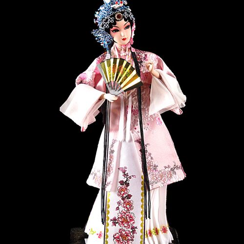 唐人坊中国风京剧人物绢人娃娃 手工孙悟空摆件 12寸精品绢人送外