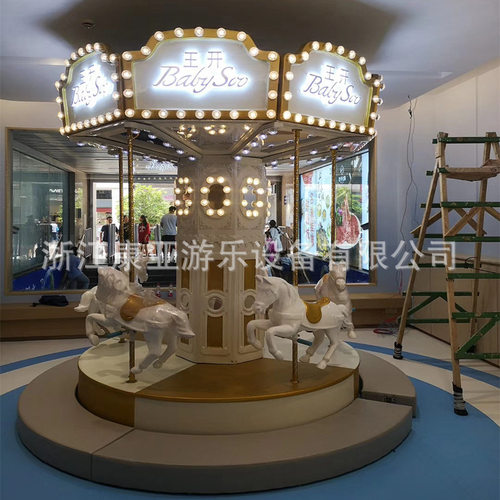 儿童游乐场设备景区户内外大型旋转木马游乐设备广场新款豪华转马