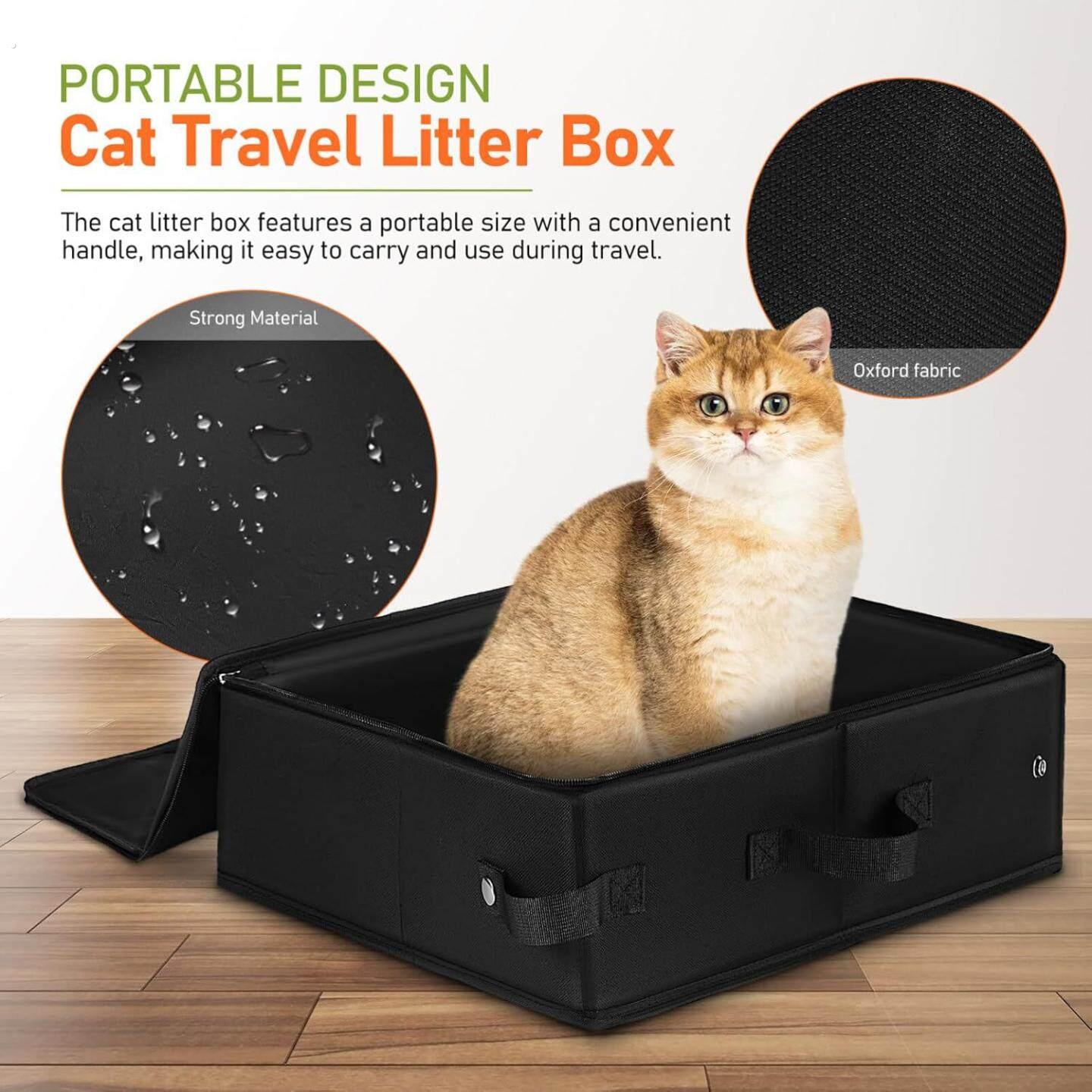 折叠猫砂盆宠物用品可折叠防水牛津布户外便携猫砂盆自动猫砂盆