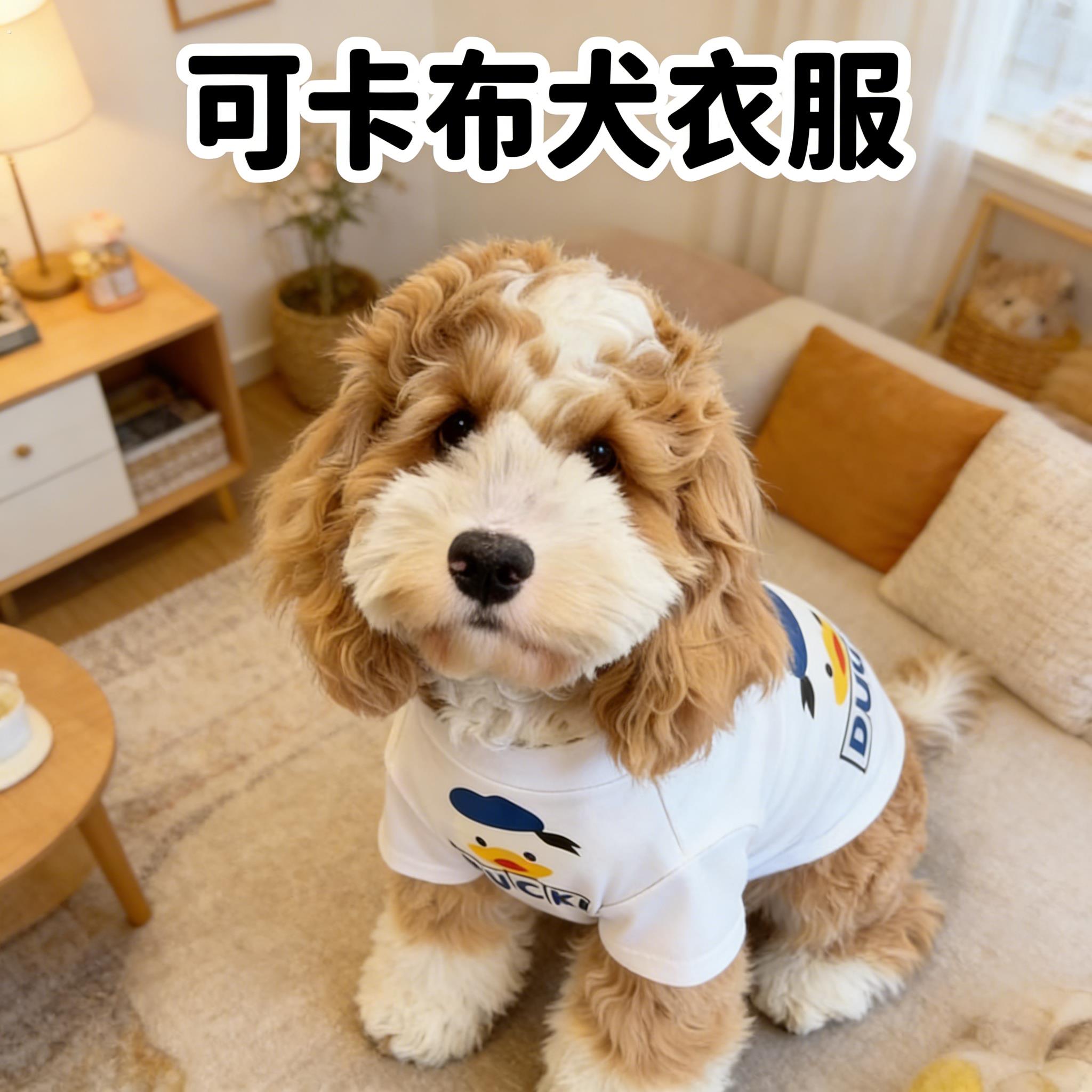 可卡布犬衣服小中型犬专用春夏季薄款外出防掉毛可爱装扮宠物服饰