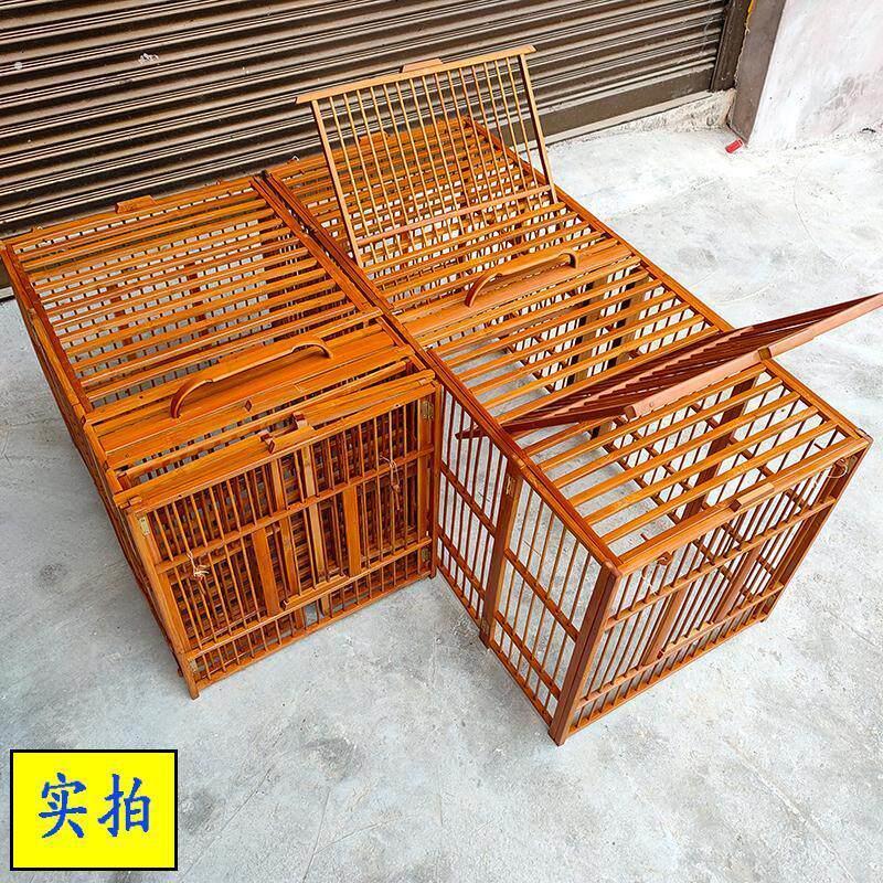 画眉攻笼可收折叠老竹随意隔打斗鸟功笼新款公笼手工斗鸟公笼全套