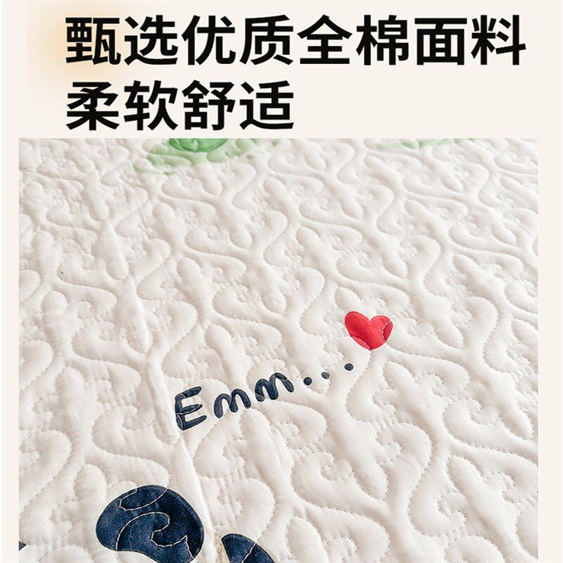 A类纯棉爬爬垫保护套婴儿童爬行垫床笠地垫外罩子地毯pu布套定制