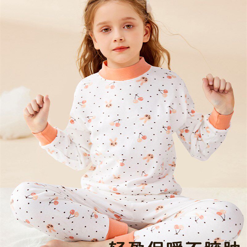 采购产品纯棉女孩的秋天衣服和长裤套装,为较大的孩子,女孩,保暖