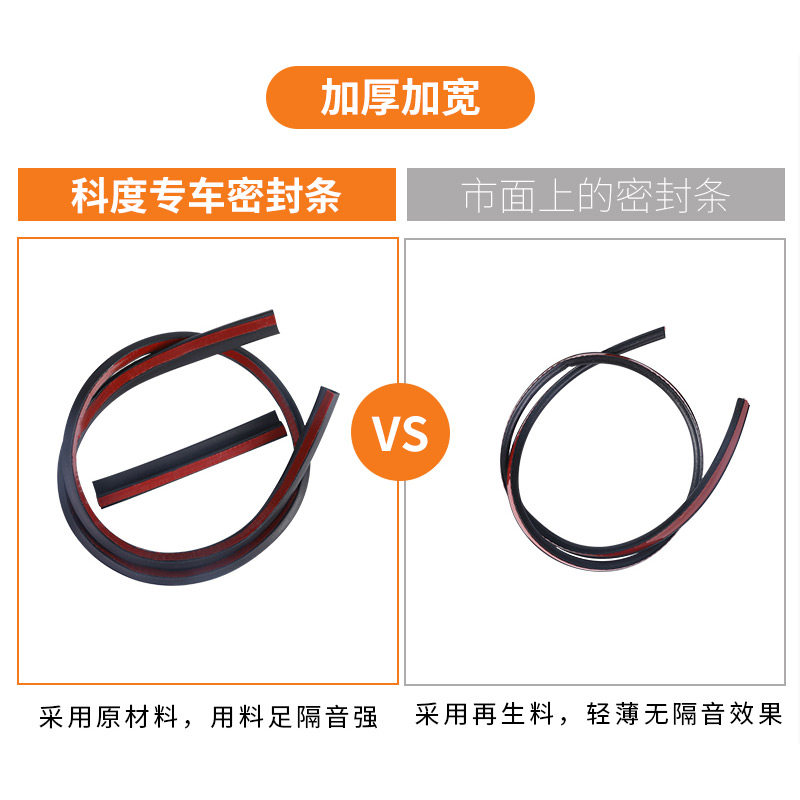 大众新宝来朗逸新桑塔纳POLO速腾帕萨特捷达汽车门隔音密封条加厚