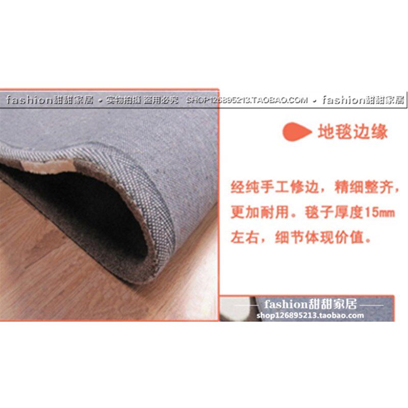 温馨舒适桃心英文创意地毯圆形卧室床边儿童房定制颜色店铺样板间