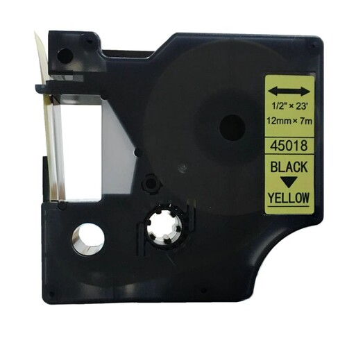 适用艾力生DYMO达美D1标签机色带12mm 9mm PT-E200 E100佳博45013