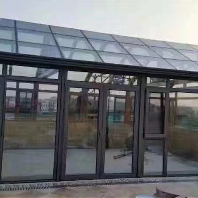 陕西夹胶玻璃阳光房断桥铝合金门窗封阳台落地隔音窗别墅庭院设计
