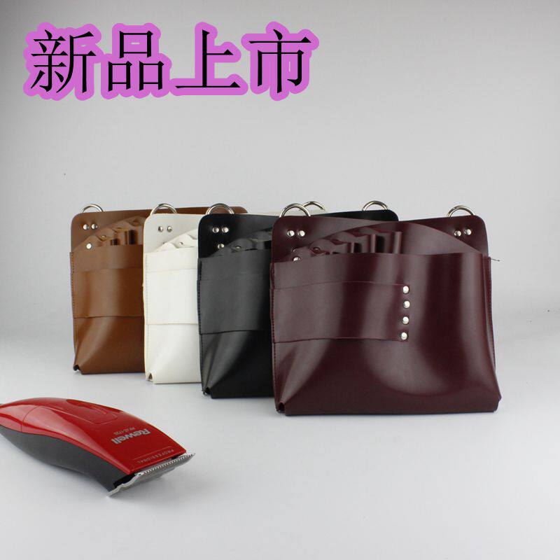 2018新款大容量理发师工具剪刀包发型师挎包美发腰包推剪包黑色