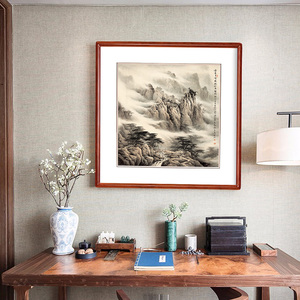 国画山水画云山雾绕董希源云卷千峰新中式客厅装饰画玄关书房挂画