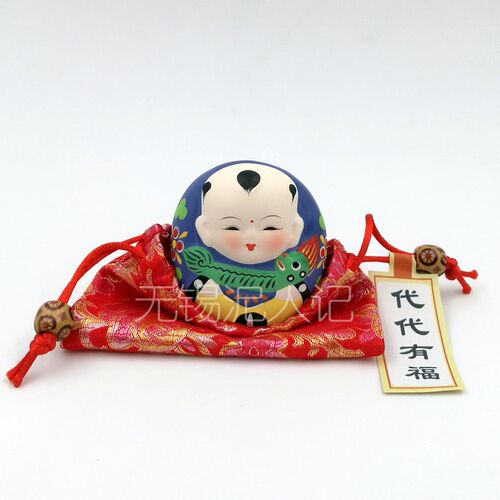 惠山泥人无锡特产代代有福喜摆件纯手工精品泥塑新年礼物装饰礼物