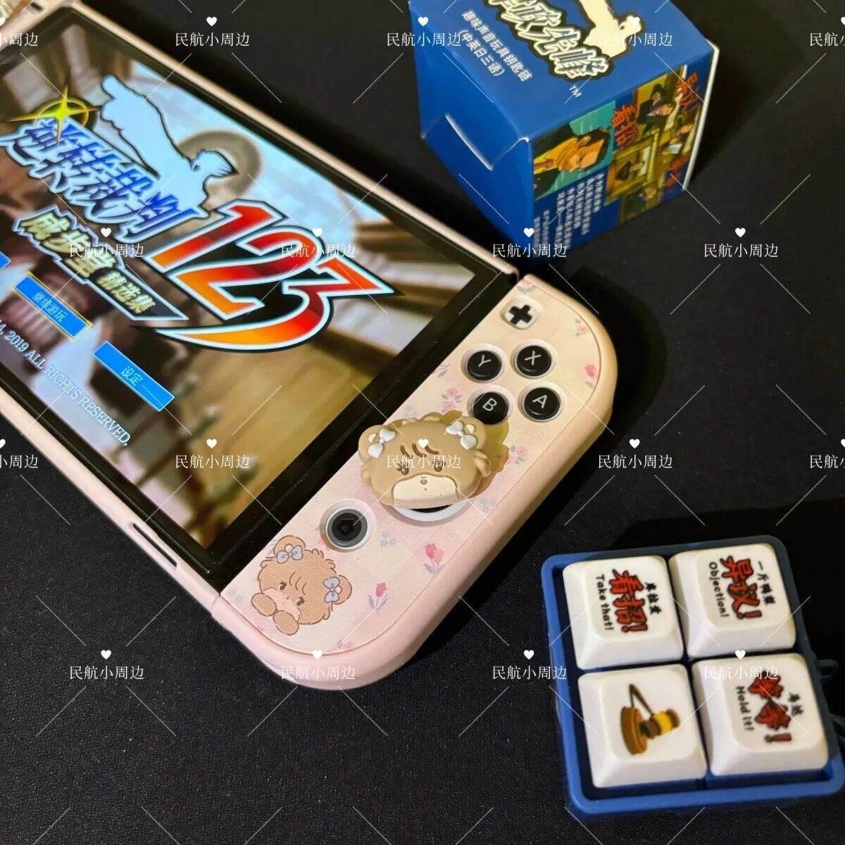 逆转裁判123同款发音按钮中日英三中发音