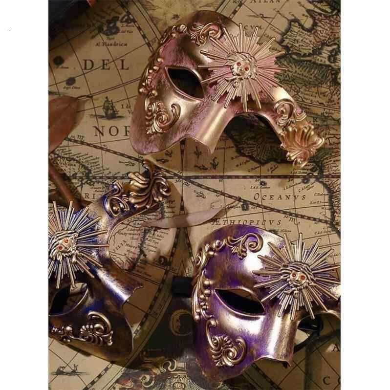 化装舞会服装派对万圣节狂欢节覆活节半脸神秘歌剧魅影面具