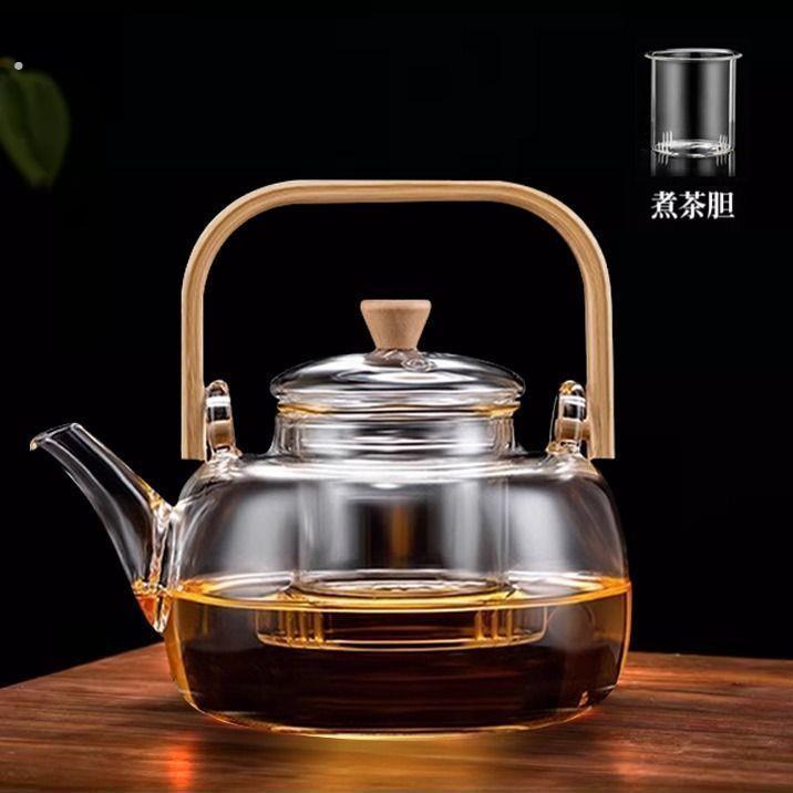 玻璃煮茶壶耐高温烧水壶大容量蒸汽茶壶烧水煮茶器茶全自动电陶炉
