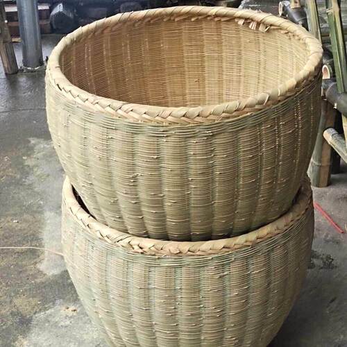 大竹筐特大号手工竹编大号箩筐竹编织品淘米箩篼粮食竹筐收纳篓喜