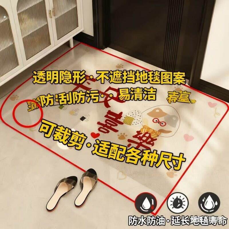 地毯防脏膜透明保护垫入户地垫软玻璃透明耐脏免洗可擦门垫可裁剪