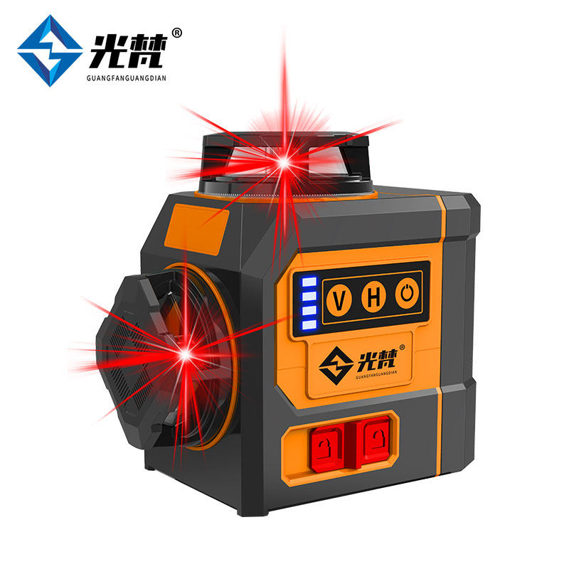 迷你小型水平仪高精度强光自动打线可携式红外线红光贴墙仪12线室