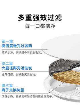 小佩猫咪饮水机滤芯5片二三宠物自动狗狗喝喂水器过滤