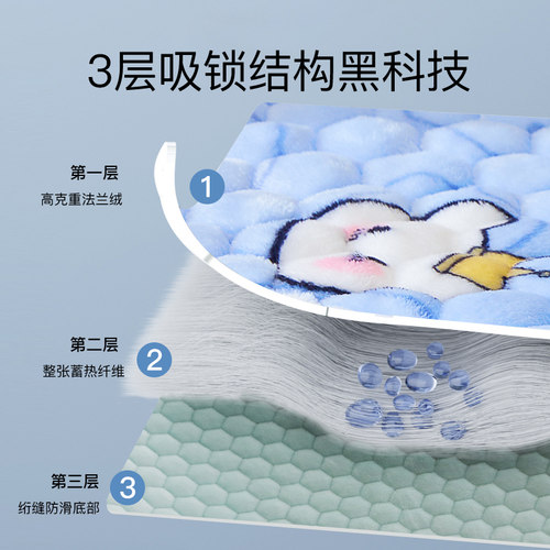 婴儿床垫秋冬褥子儿童拼接床床垫幼儿园垫子法兰绒厚睡垫被小褥垫