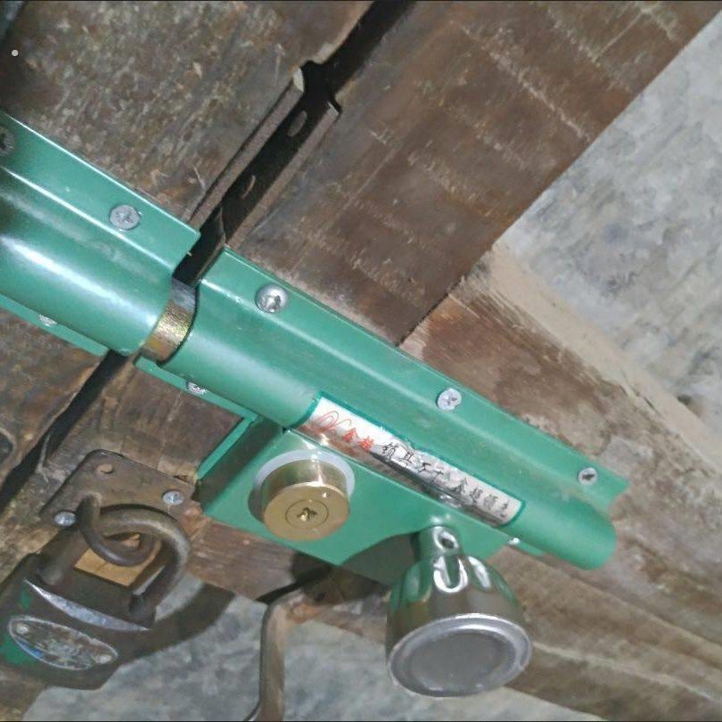 农村自建房大门门锁整体齿条锁防盗锁双开门木门具农村老式院子锁