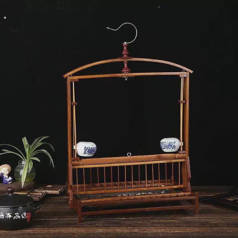 纯手工紫竹子站架鹦鹉站架伯劳八哥画眉玄凤绣眼颠颏站架站杠